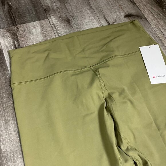 Lululemon Athletic Align HR Crop Yoga Pants Bronze Green NWT Women’s Size 18 - Picture 3 of 6